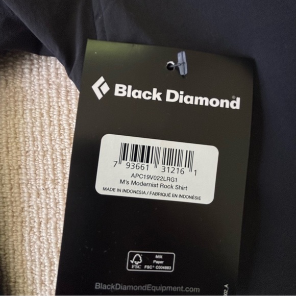 NWT Black Diamond Men's L Modernist Rock Shirt - Picture 3 of 5
